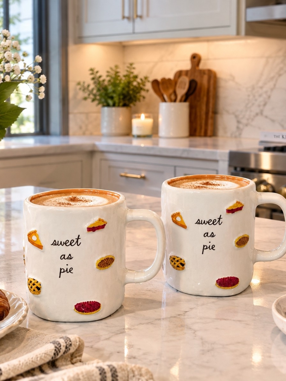 SET OF 2 Sweet as Pie RAE DUNN Mugs